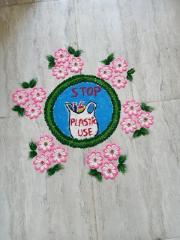 rangoli competition at Creative Multimedia Institute